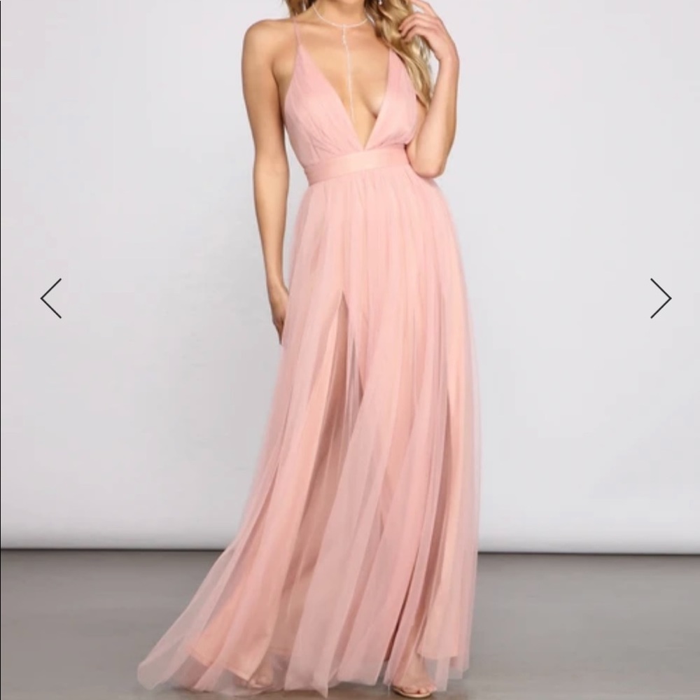 Elisabeth Pleated Tulle Formal Dress